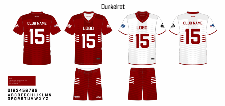 NFL-Flag-trikot-dunkelrot